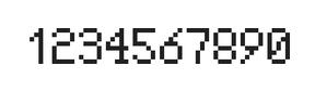 5×8数字点阵字体 ddN58AB1893