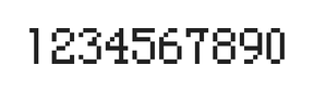 5×8数字点阵字体 ddN58AB1896