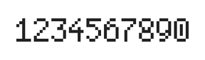 5×8数字点阵字体 ddN58AB1900