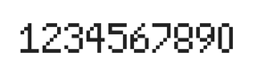5×8数字点阵字体 ddN58AB1902