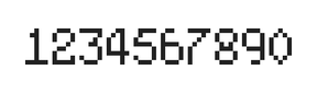 5×8数字点阵字体 ddN58AB1903
