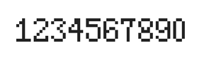 5×8数字点阵字体 ddN58AB1906
