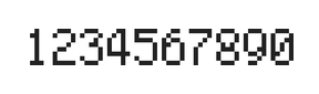5×8数字点阵字体 ddN58AB1908