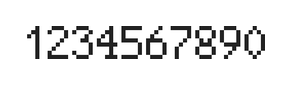 5×8数字点阵字体 ddN58AB1911