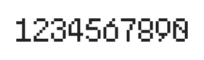 5×8数字点阵字体 ddN58AB1913
