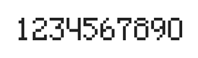 5×8数字点阵字体 ddN58AB1915