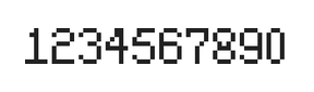 5×8数字点阵字体 ddN58AB1916