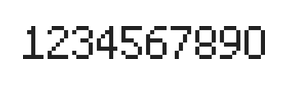 5×8数字点阵字体 ddN58AB1919