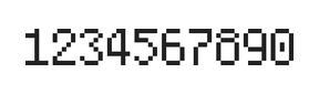 5×8数字点阵字体 ddN58AB1921