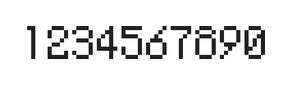 5×8数字点阵字体 ddN58AB1923