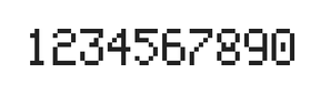 5×8数字点阵字体 ddN58AB1925