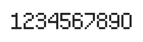 5×8数字点阵字体 ddN58AB1932