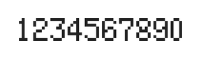 5×8数字点阵字体 ddN58AB1935