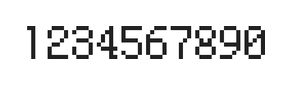 5×8数字点阵字体 ddN58AB1937