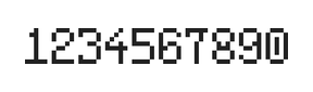 5×8数字点阵字体 ddN58AB1942