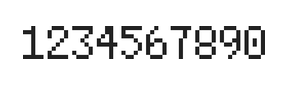 5×8数字点阵字体 ddN58AB1943
