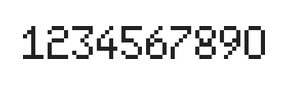 5×8数字点阵字体 ddN58AB1946