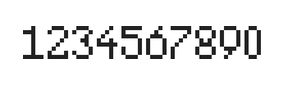 5×8数字点阵字体 ddN58AB1948