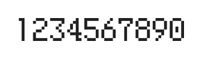 5×8数字点阵字体 ddN58AB1951