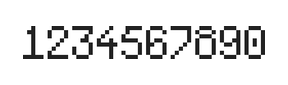 5×8数字点阵字体 ddN58AB1955