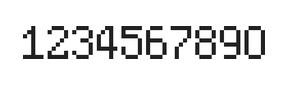 5×8数字点阵字体 ddN58AB1956