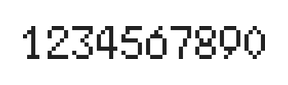 5×8数字点阵字体 ddN58AB1957