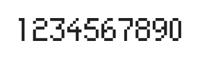 5×8数字点阵字体 ddN58AB1960
