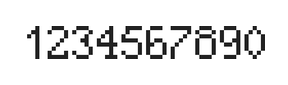 5×8数字点阵字体 ddN58AB1963