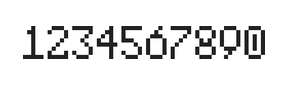 5×8数字点阵字体 ddN58AB1977