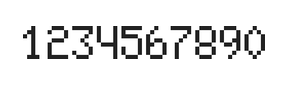 5×8数字点阵字体 ddN58AB1981