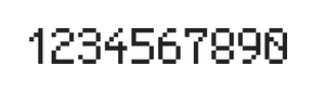 5×8数字点阵字体 ddN58AB1983