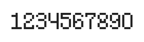 5×8数字点阵字体 ddN58AB1984