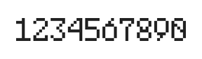 5×8数字点阵字体 ddN58AB1986