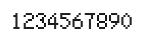 5×8数字点阵字体 ddN58AB1988