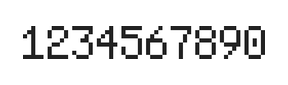 5×8数字点阵字体 ddN58AB1991