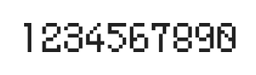 5×8数字点阵字体 ddN58AB1992
