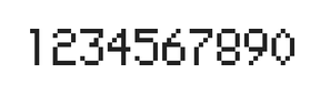5×8数字点阵字体 ddN58AB1993