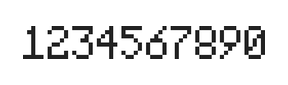 5×8数字点阵字体 ddN58AB1997