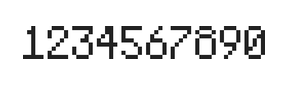 5×8数字点阵字体 ddN58AB1999