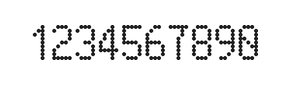 5×9数字点阵字体 ddN59AA0035