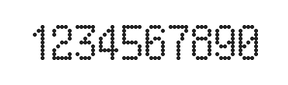 5×9数字点阵字体 ddN59AA0036