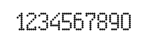5×9数字点阵字体 ddN59AA0037