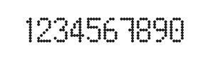 5×9数字点阵字体 ddN59AA0058