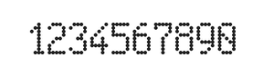5×9数字点阵字体 ddN59AA0062