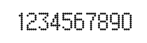 5×9数字点阵字体 ddN59AA0063