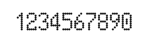 5×9数字点阵字体 ddN59AA0070