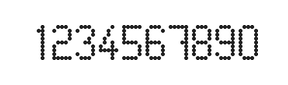 5×9数字点阵字体 ddN59AA0072