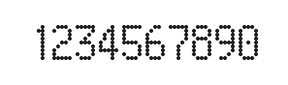 5×9数字点阵字体 ddN59AA0082