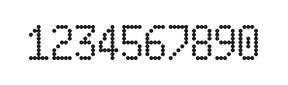 5×9数字点阵字体 ddN59AA0085