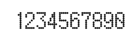 5×9数字点阵字体 ddN59AA0086